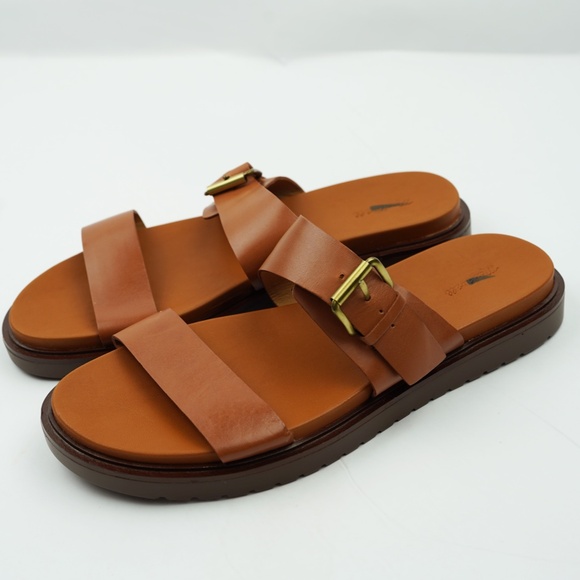 New MADEWELL Size 9 The Dee Double-Strap Slide Sandal in Warm Coffee $98 NP292 - Picture 6 of 8